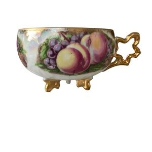 Gold and Multicolor Decorative Cup